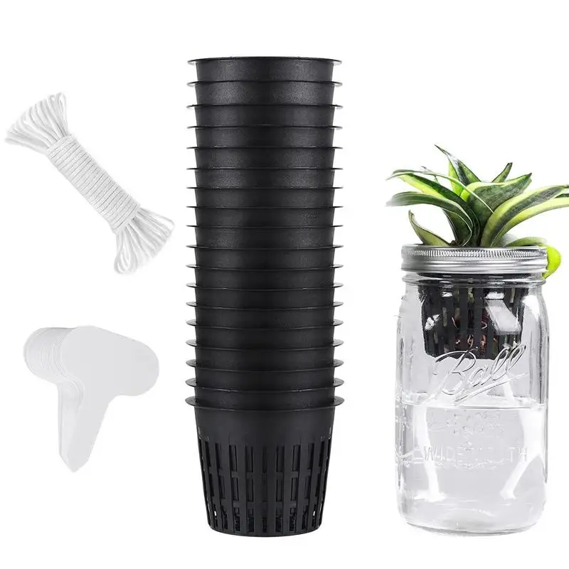 

Net Cup Pots Hydroponic Planting Cup Set Practical Heavy Duty Round Garden Planting Mesh Net Pot Bucket Basket