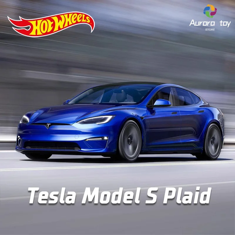 Hot Wheels Car Model 24p Tesla Model S C4982 Collected Series Alloy Hot Sports Car Model Car Room Ornament Birthday Toys