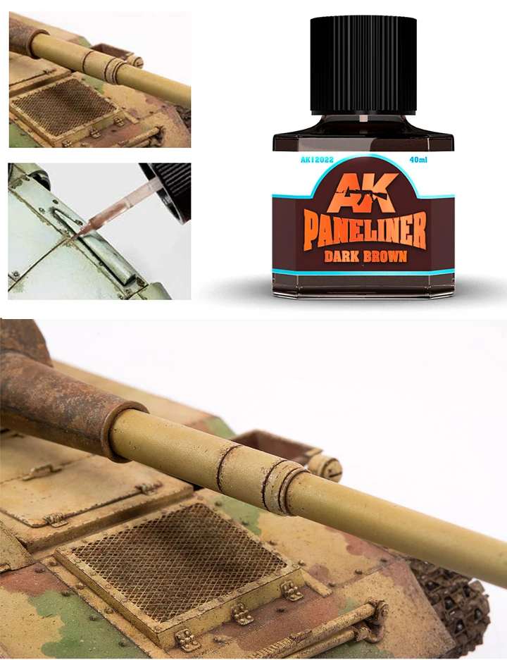 AK Weathering PANELINER AK12020 Black (40ml AK Weathering PANELINER AK12020 Black (40ml