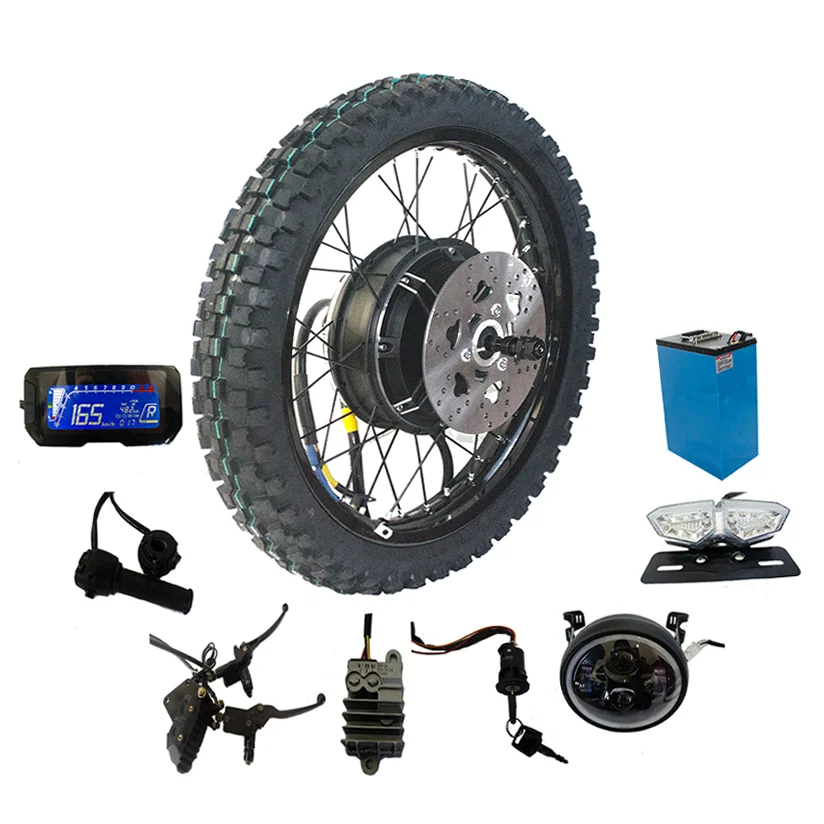 

Long cycling rang 19inch off road motorcycle 72v electric motorcycle 6000w 8000w 15000w motor electric motorcycle conversion kit