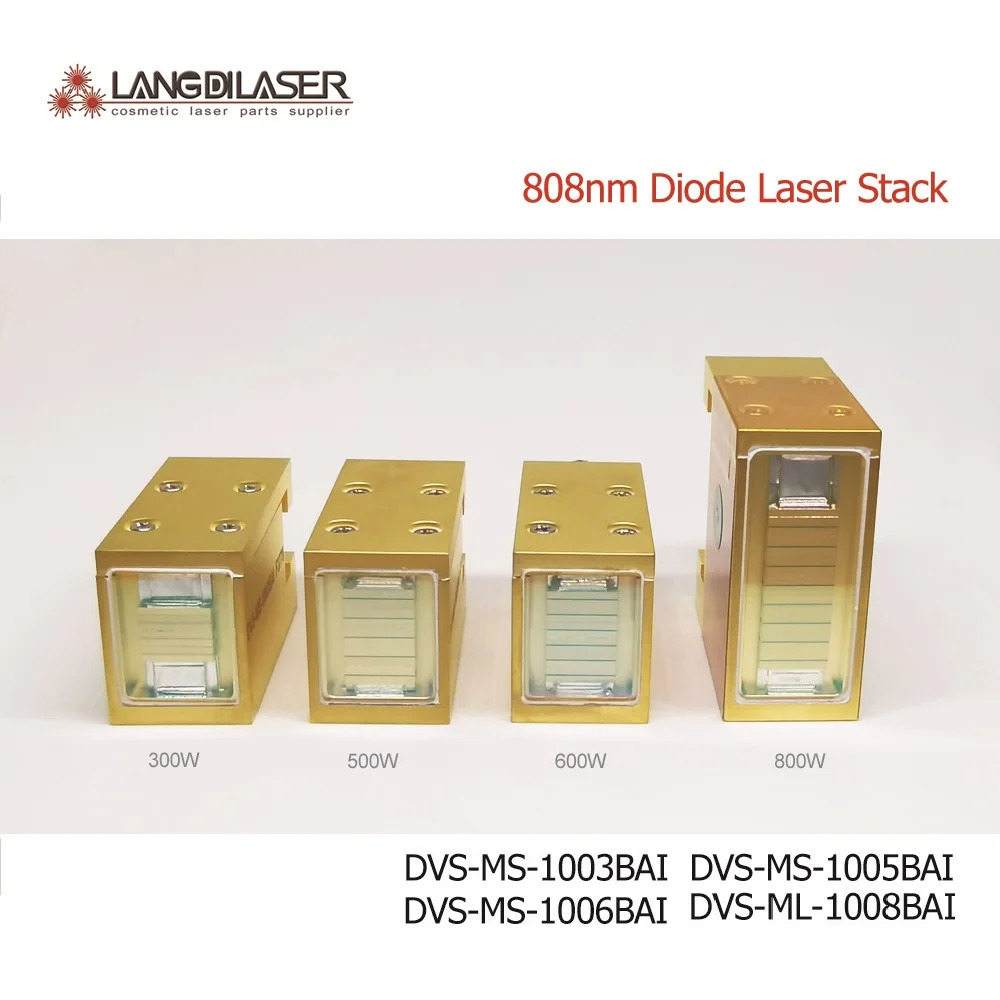 DVS-MS-1003BAI&1005BAI&1006BAI&1008BAI / 808nm Diode Laser Stack / Power 300W&500W&600W&800W / Guarantee 20 Millions