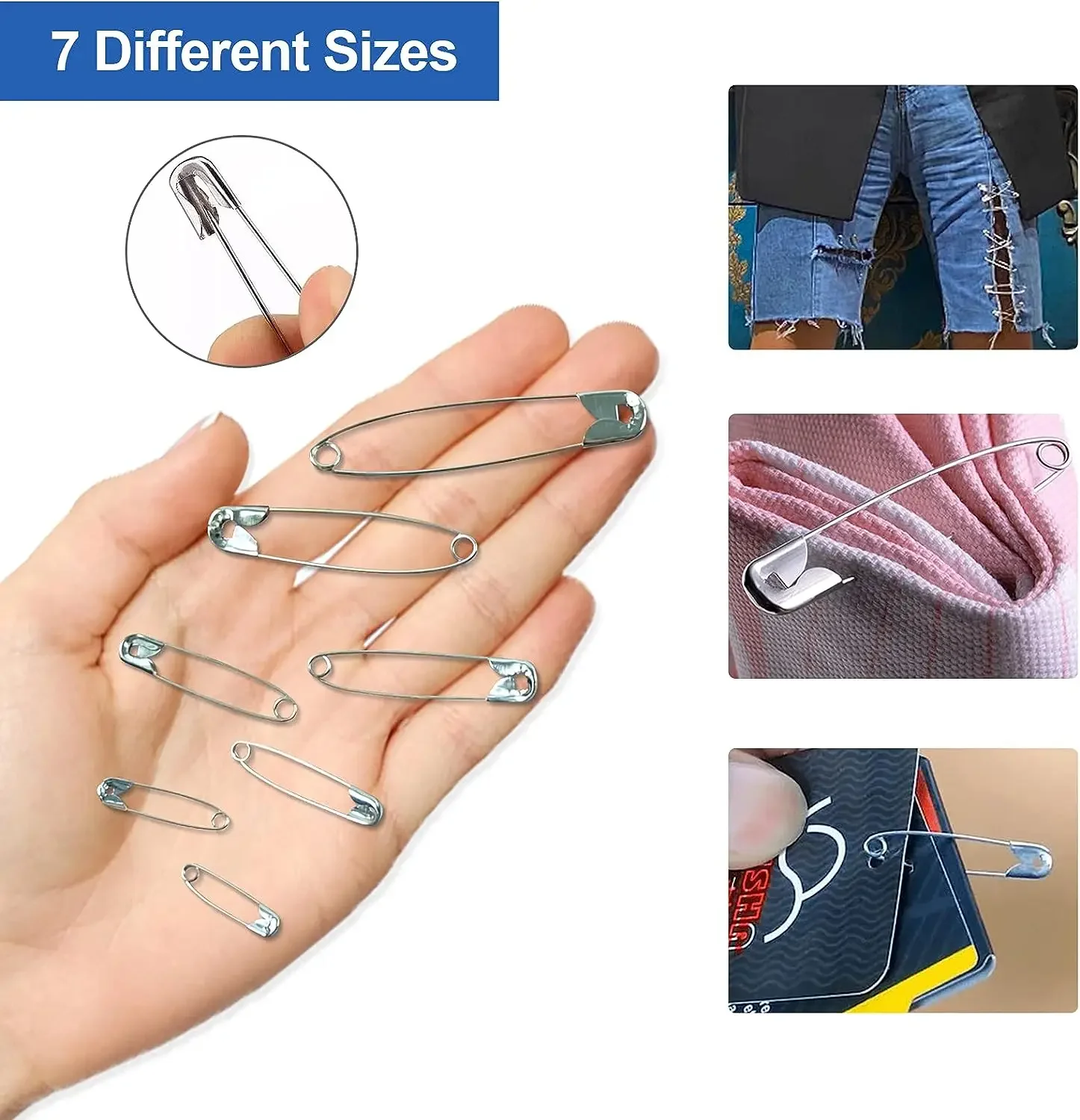 Rust Resistant Safety Pins for DIY Crafts
