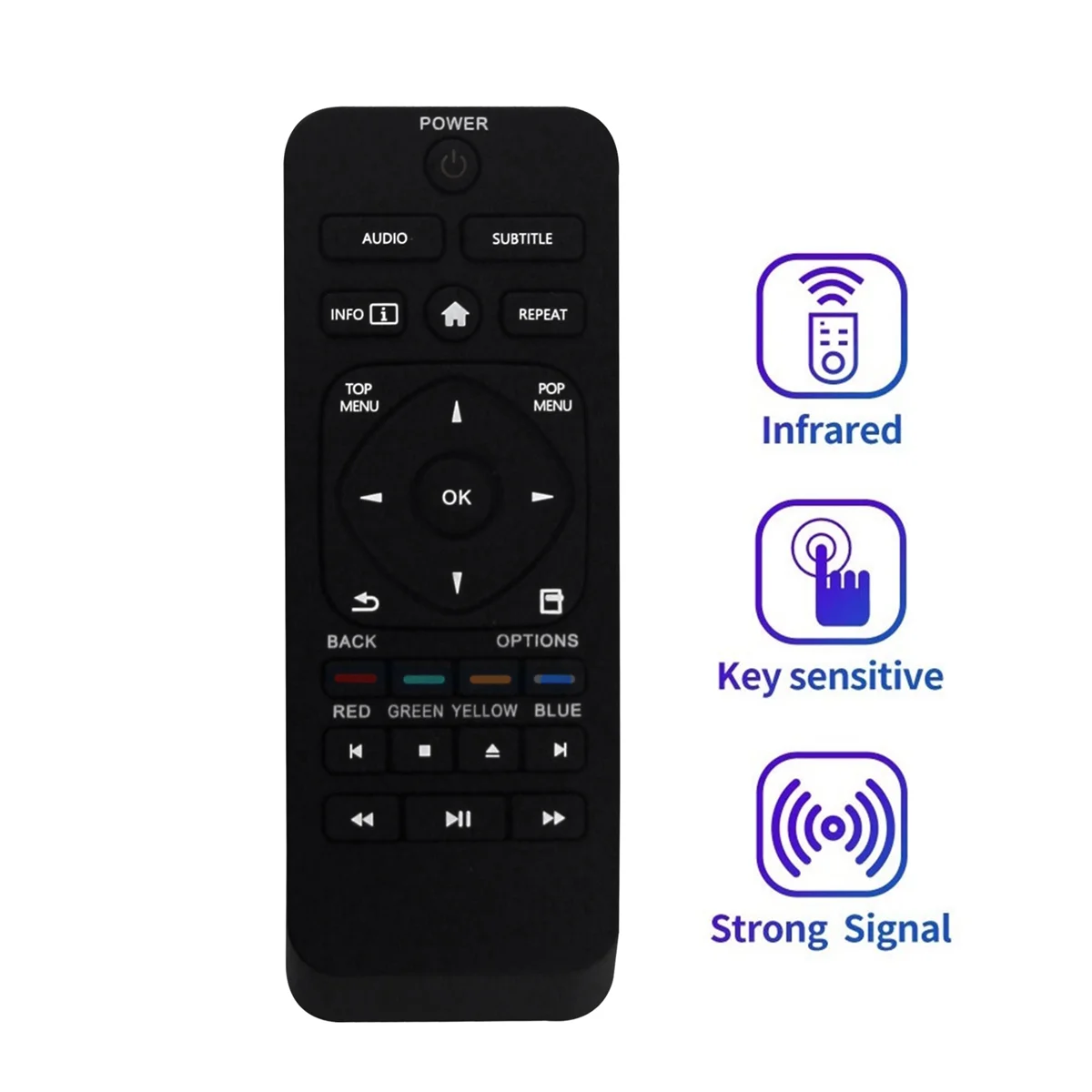 NC277 NC277UL Replace Remote Control for Philips 4K Ultra HD Blu-Ray Player BDP5502 BDP5502/F7 BDP5502/F7A BDP5502/F8