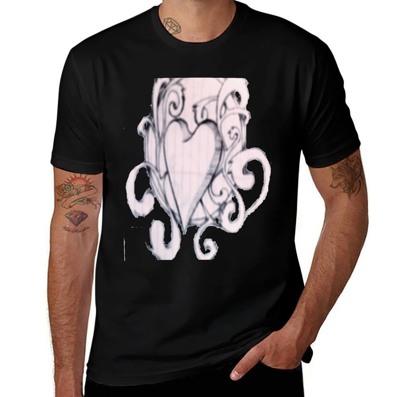 paper love T-Shirt Streetwear Print Tee Shirt T-Shirt