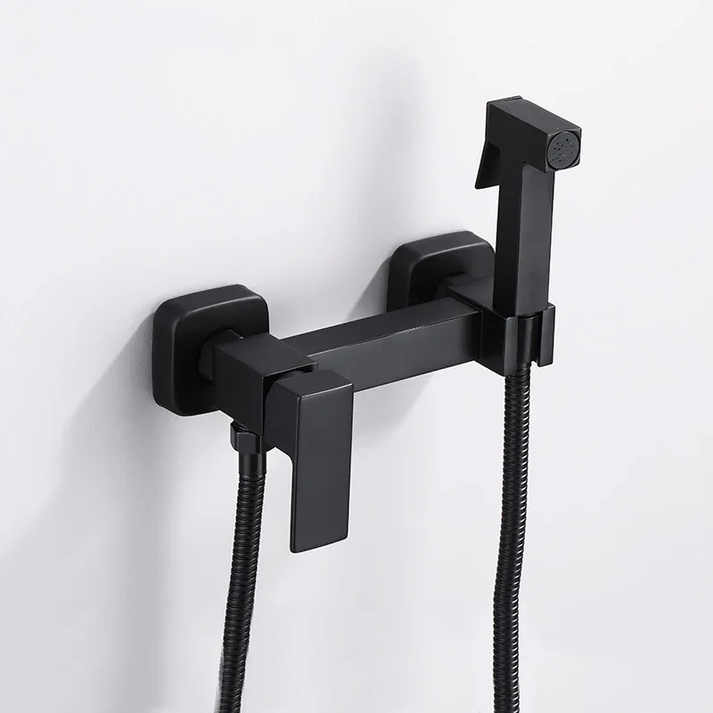 Chrome Toilet Shower Mixer Faucet Hot And Cold Water Mixer Crane Shower Faucet White Bidet Shower Faucet Basin Tap Gold