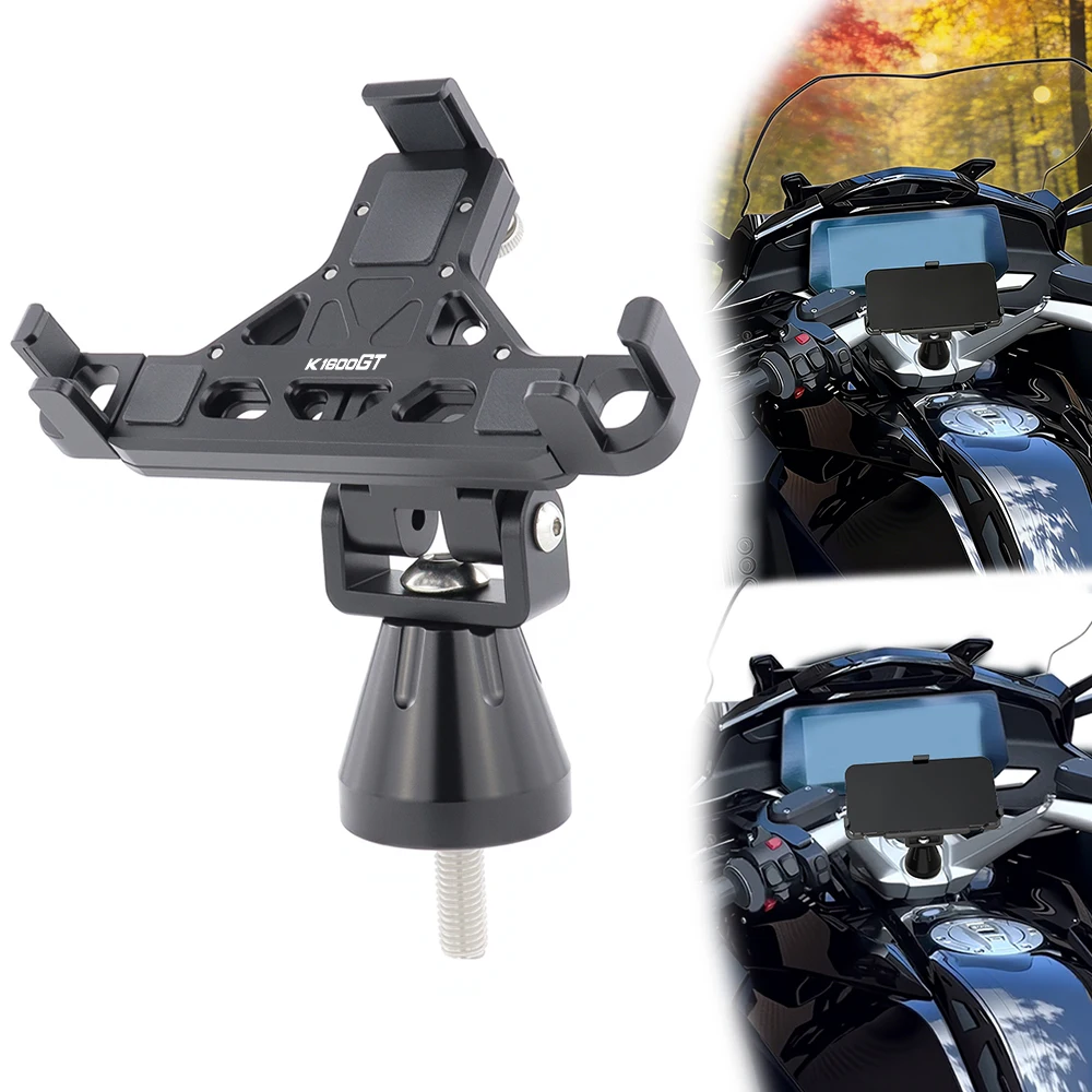 Motorcycle Phone Holder GPS Mount Navigation Bracket K1600 GT&GTL 2010-2026 K1600B 2017-2026 K1600 Grand America MY For BMW