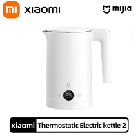 Xiaomi Mijia Thermostatic Electric Kettle 2 1800W LED Temperature Display Smart Temperature Regulation 12H Heat Preservation