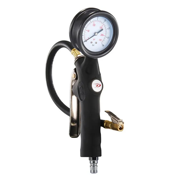 High-precision Pointer Tire Pressure Gauge Tire Pressure Gauge Inflation Gun Air Meter Deflation Pressure Measurement Inflation