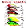 6pcs 45mm 3.8g