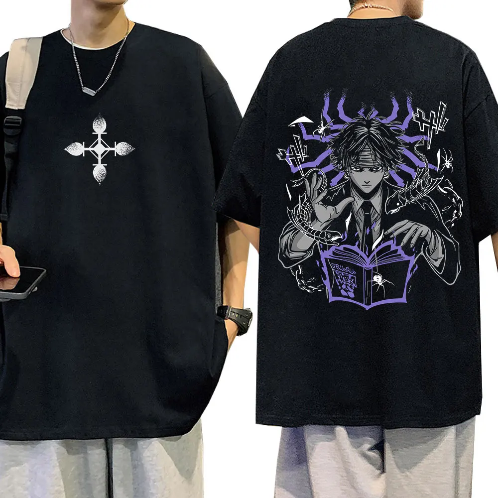 Anime Hunter X Hunter Chrollo Lucilfer Phantom Troupe T-Shirt für Männer und Frauen Sommermode Übergroße Lässige Baumwoll-T-Shirts – Detail 2