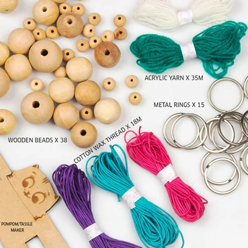 Keychain Doll Craft Kit Unique DIY Activity Kit for Children to Create Doll Keychains Creative Handmade