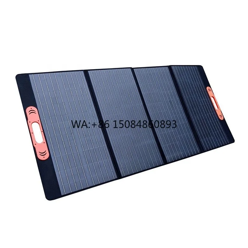 

200W Monocrystalline Foldable Solar Panel Outdoor RV Camping Off Grid Portable Power Charging System