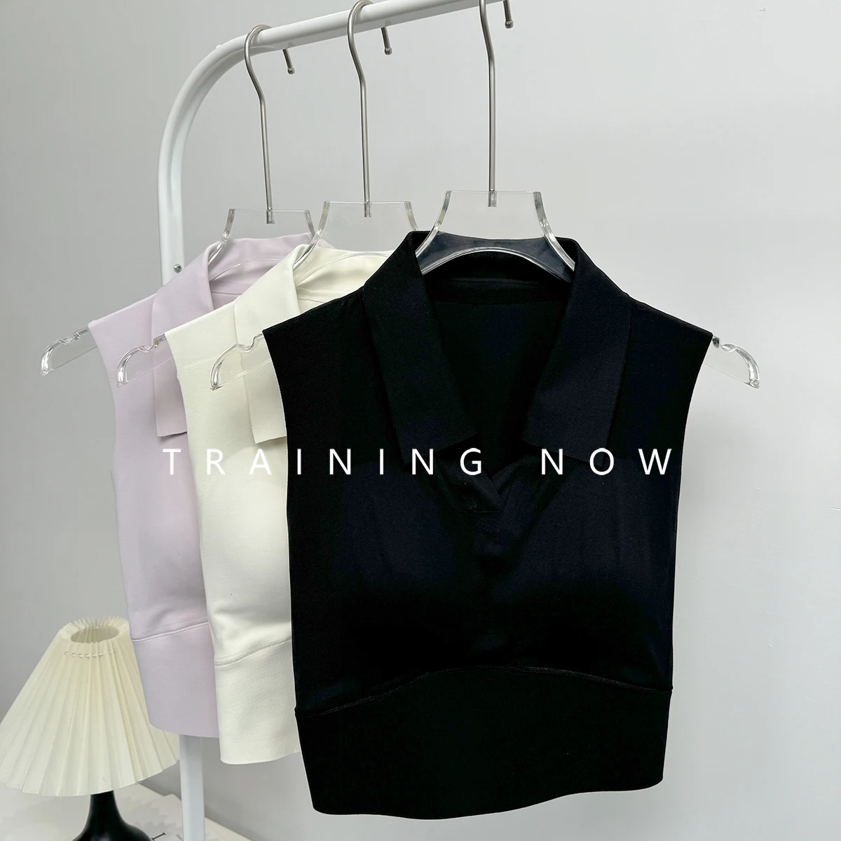 

Sports bra women summer running shock-proof gathering underwear beautiful back fashionable lapel yoga fitness sleeveless vest