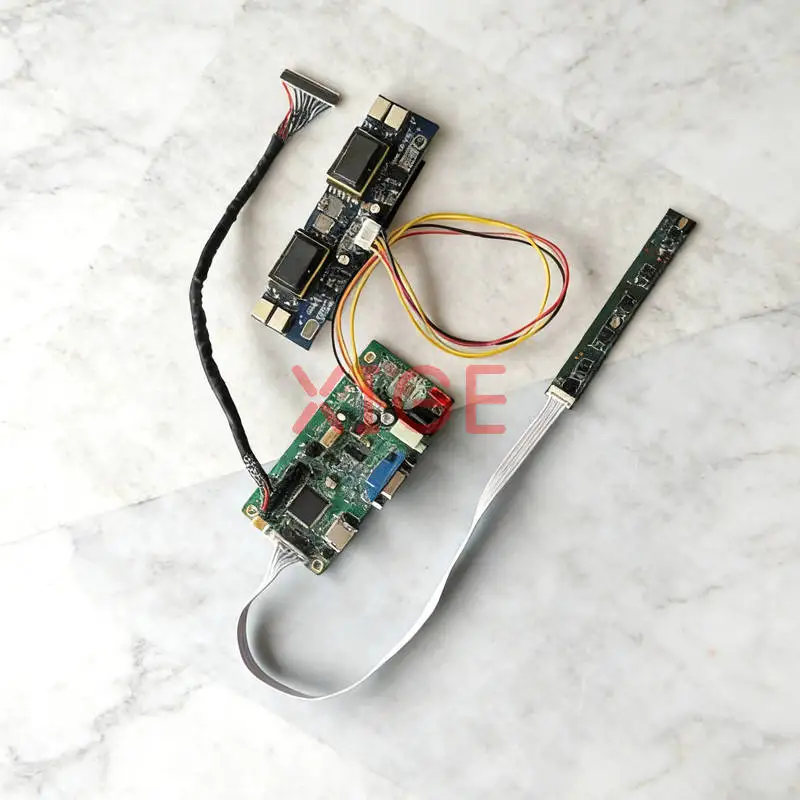 

For LM190E03 LM190E05 LM190E08 LM190E02 Display Drive Controller Board Kit DIY VGA+HDMI 30 Pins LVDS 4-CCFL 1280*1024 1280x1024