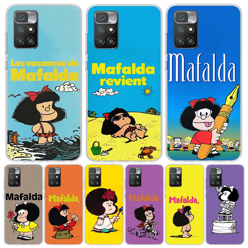 Mafalda Cartoon Case Phone Cover for Xiaomi Redmi 12 12C 10 10C 10A 9 9C 9A 9T 8 8A 7 7A 6 Pro 6A S2 K20 K30 K40 Trend Fundas
