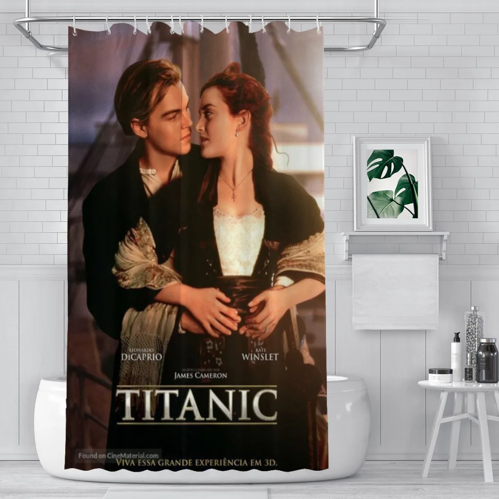 

Shower curtain Bathroom Titanic Leonardo DiCaprio decor Modern household items Bathroom curtain Graduation gift Festival gift