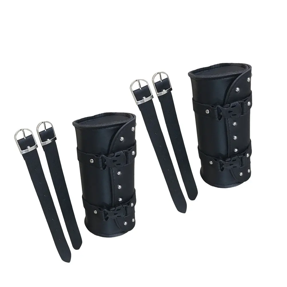 

2Pcs Motorcycle Saddlebags Round Shape Waterproof Storage Bag with 4 Straps for Universal Bike Fit Saddle Bag Saddlebag