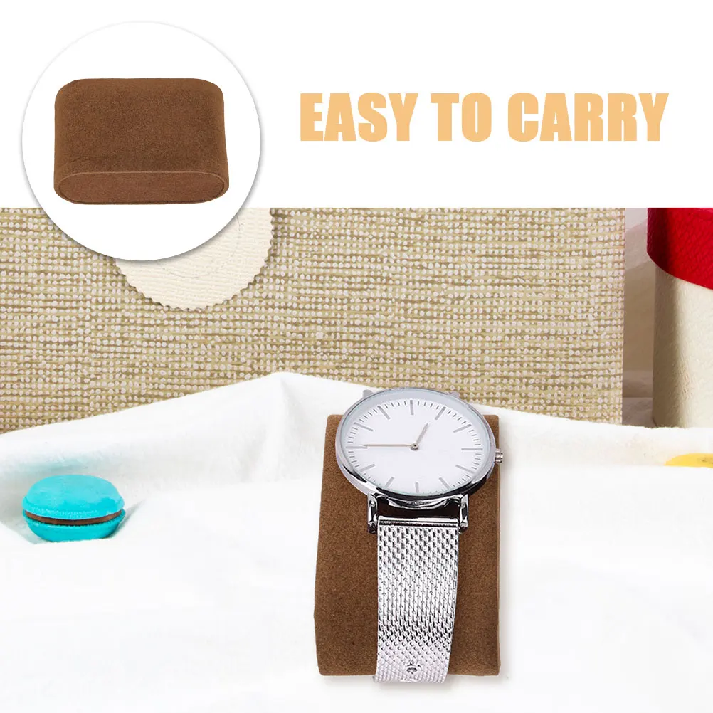 

8pcs Pillow Bag Coffee Flannel Cushion for Display Jewelry Display Cushion Bracelet Bangle Jewelry Storage Box