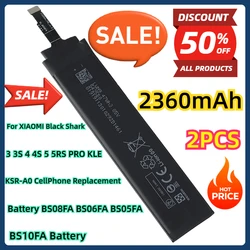 For XIAOMI Black Shark 3 3S 4 4S 5 5RS PRO KLE KSR-A0 CellPhone Replacement Battery BS08FA BS06FA BS05FA BS10FA Battery 2PCS