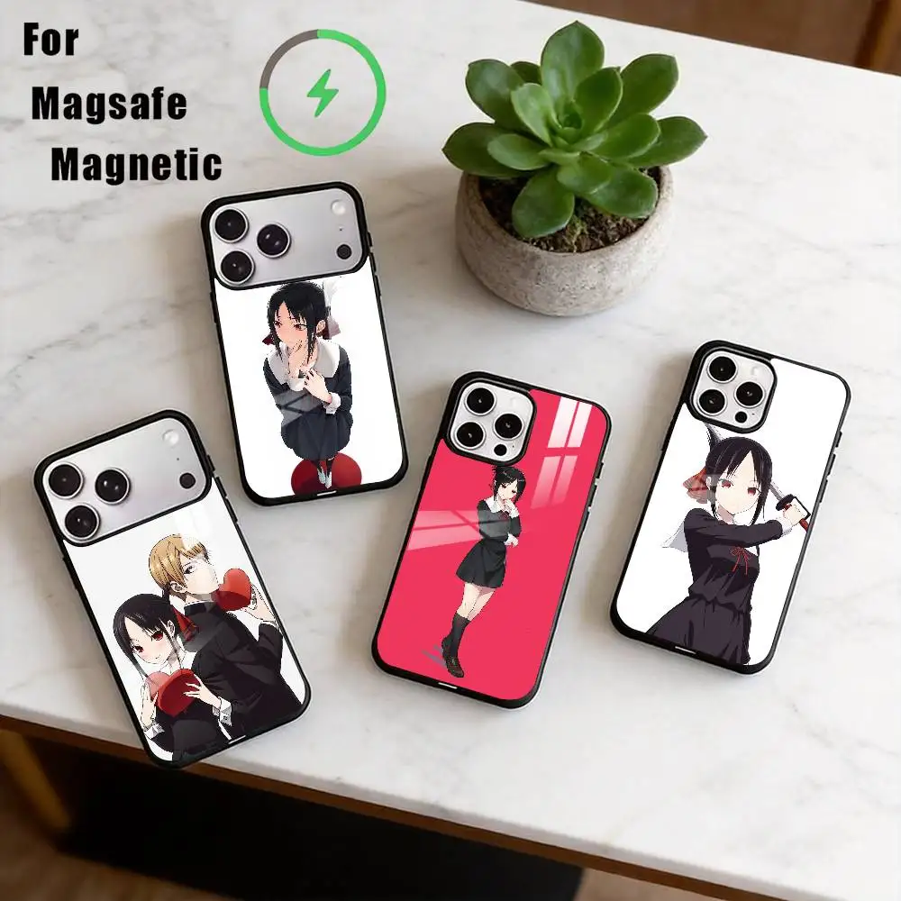 

Kaguya-sama Phone Case Magnetic with Magsafe Wireless Charging For iPhone17,16,15,14,13,12,11 Plus,Pro