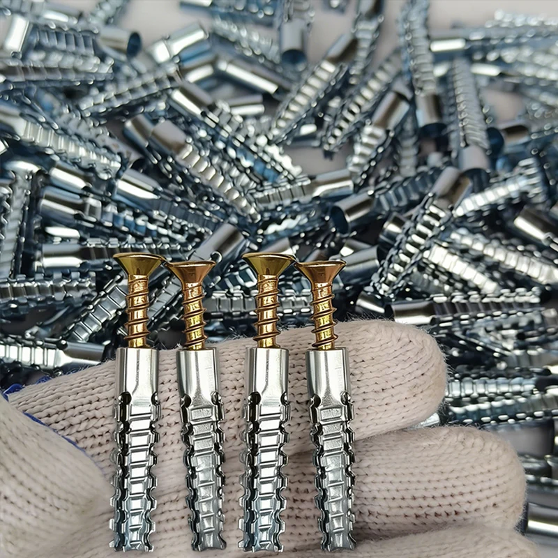 Wholesale Metal Serrated Expansion Screws Self Tapping Screw Tube Set For Concrete Wall Anchors Fasteners Drilling Plug Bolt Kit