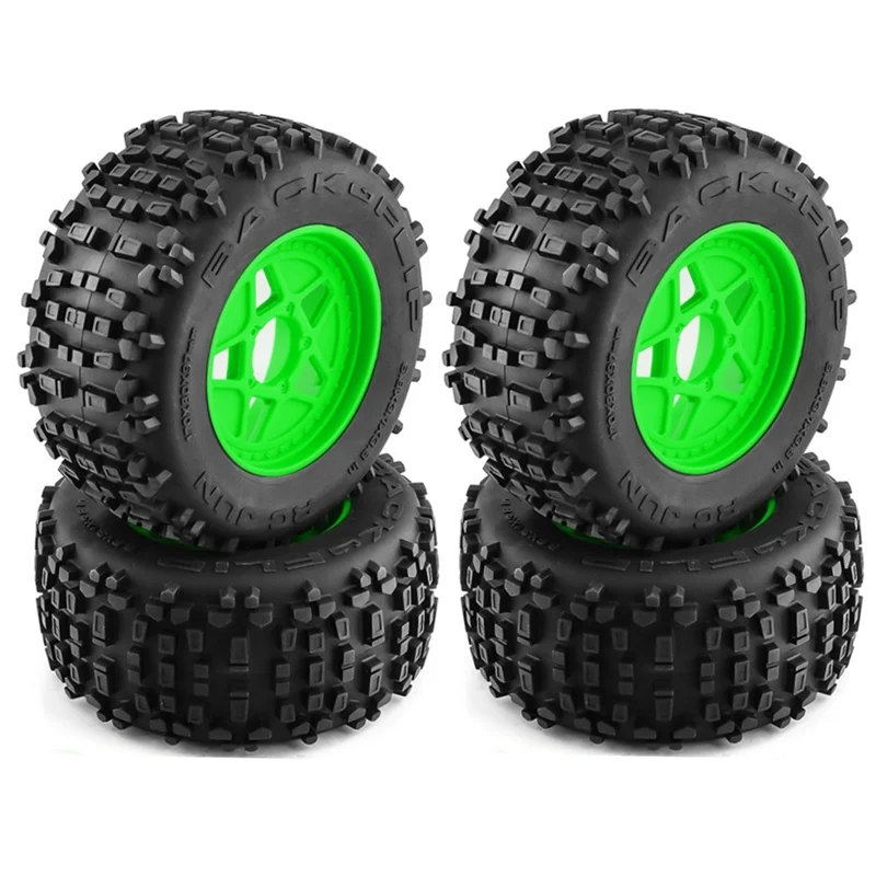 

WOWFU-4Pcs 170 мм 1/7 1/8 Monster Stunt Truck шина 12 мм 14 мм 17 мм шестигранное колесо для санки TRAXXAS ARRMA KRATON Outcast Tamiya