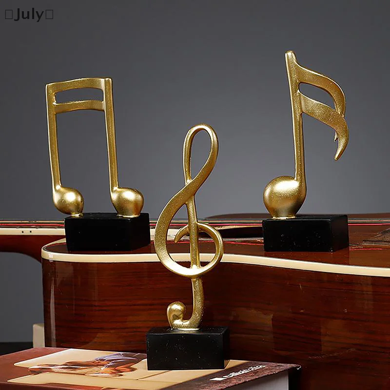 〔July〕 Musical Notes Model Advanced Ornaments Wine Cooler TV Cabinet Living Room Home Desk Fashion Decoration Resin Crafts Gifts