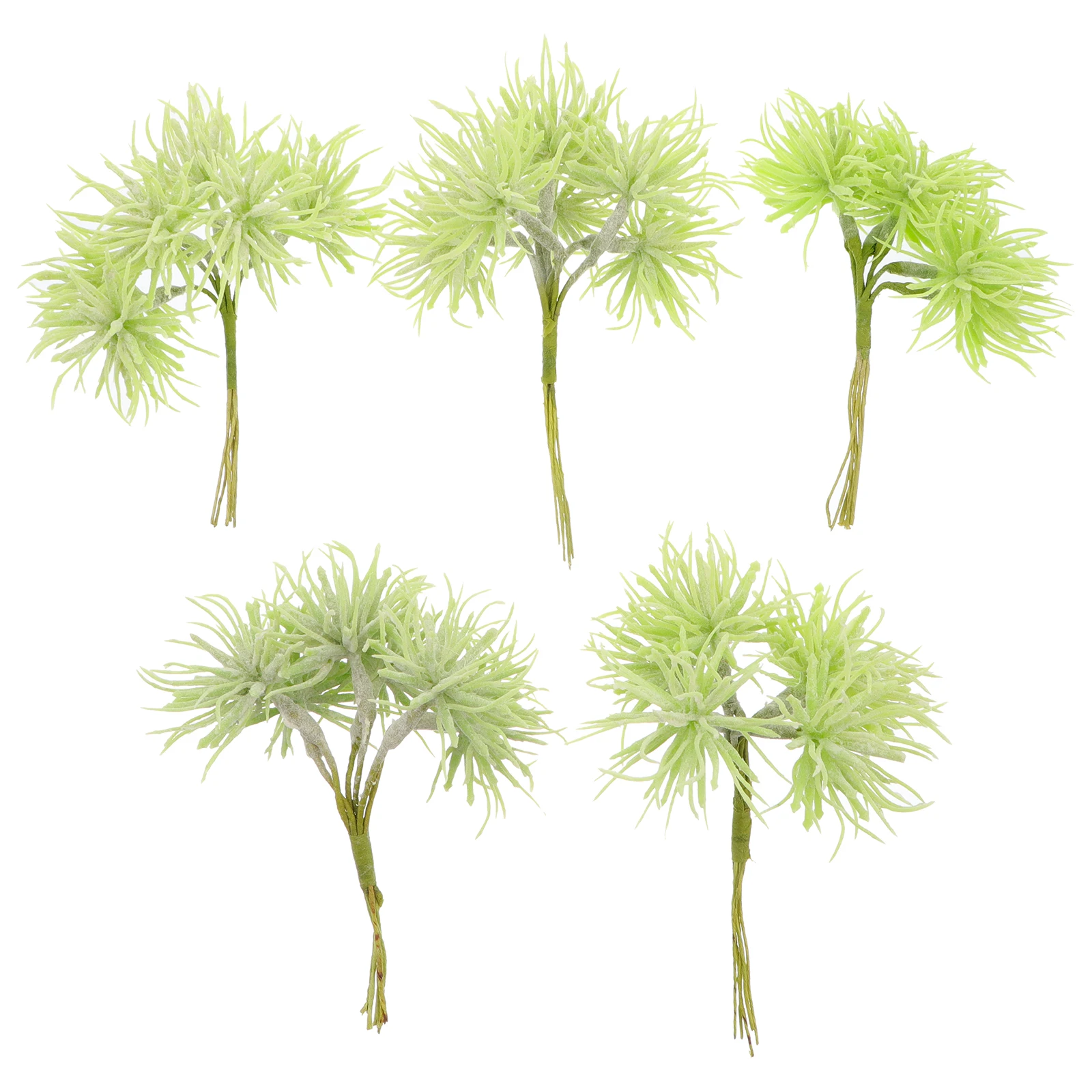 

5pcs Faux Greenery Branches Realistic Leaves Decor Simulation Plants For Home Party Centerpiece Bookshelf Cabinet Decoration