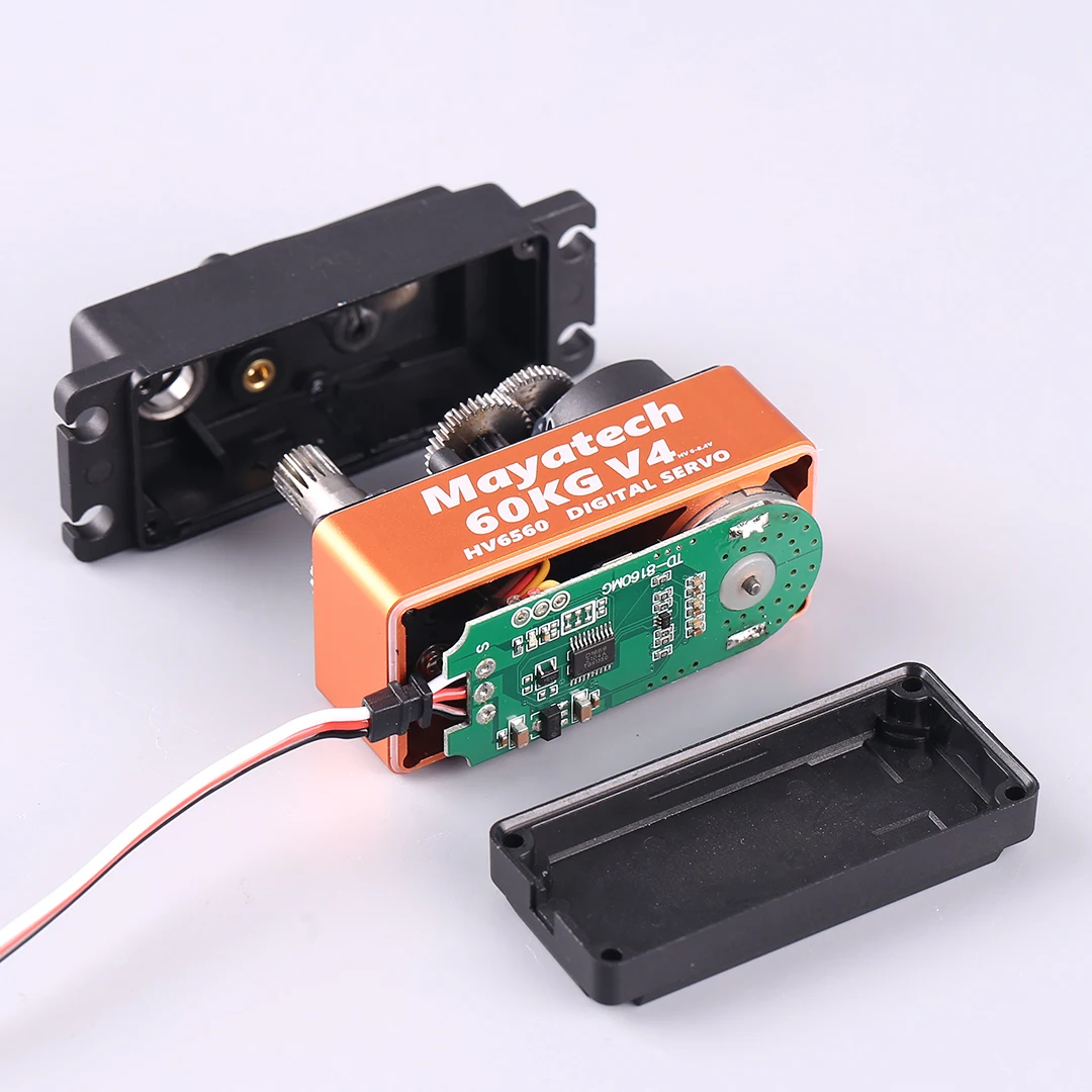 Mayatech HV6560 V4 60KG numérique haute tension 1/8 modèle de voiture couple élevé résistant aux éclaboussures engrenage métallique Servo