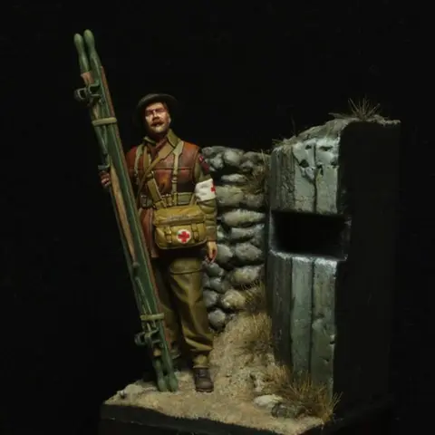 1/35 Commonwealth Medical Corps, Resin Model figure soldier, Military themes, Unassembled and unpainted kit