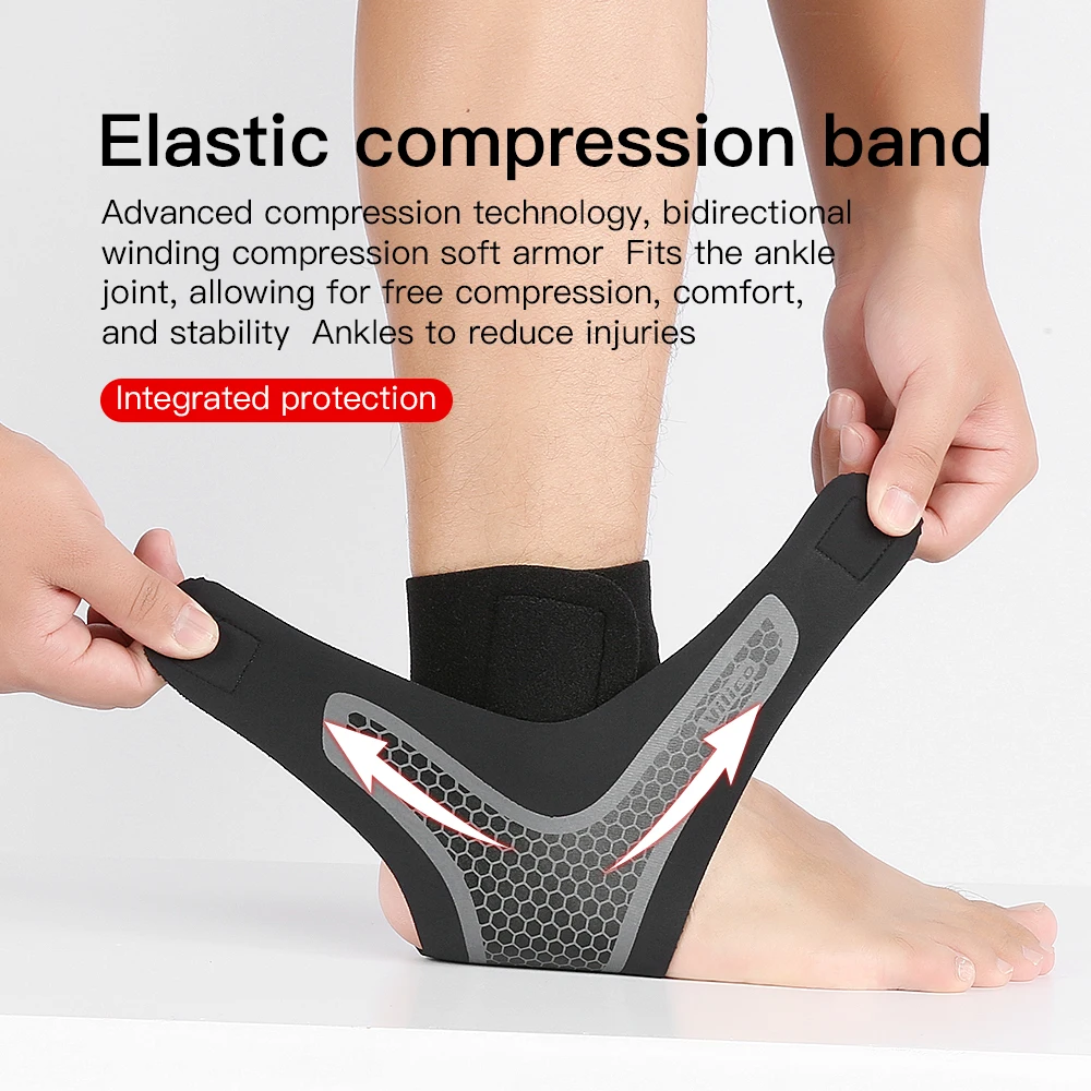 Ankle Protector 1Pcs Sports Protective Gear Ankle Support Basketball Bandage Ankle Brace Nylon Ankle Compression Support