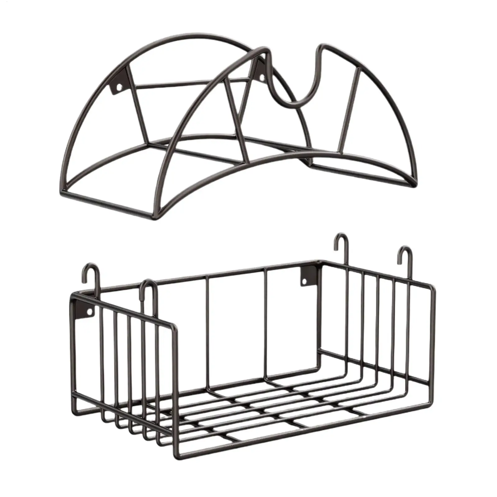 

Multifuction Garden Hose Wall Holder Wall Mount Heavy Duty Pipe Shelf Rack for Outdoor Pool Extension Cords Garage Outside
