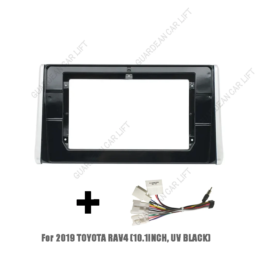 For 2019 TOYOTA RAV4 (10.1INCH, UV BLACK) Car Radio Fascias Android GPS MP5 Stereo Player 2 Din Head Unit Panel Dash Frame Insta