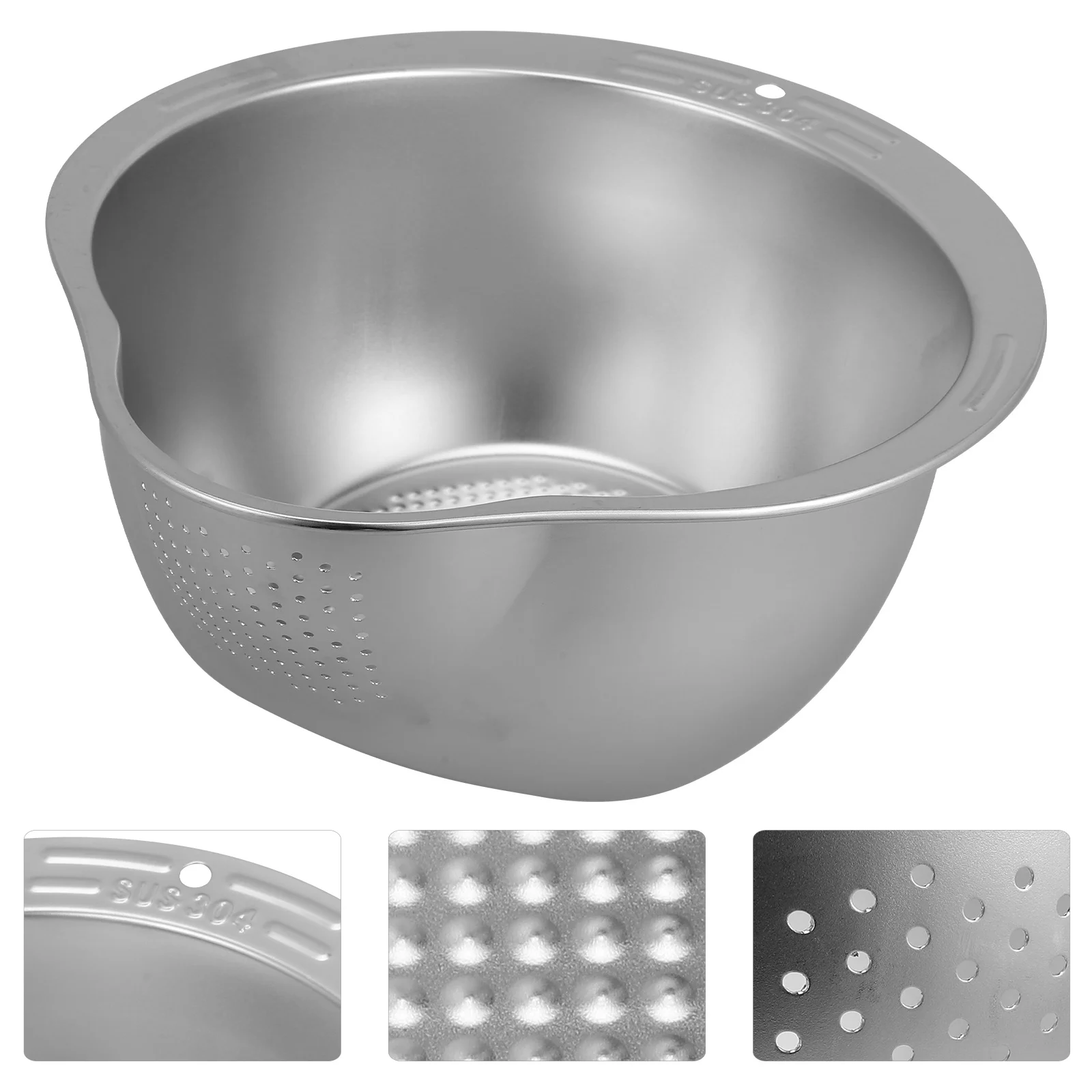 

Дуршлаг с мелкой сеткой из нержавеющей стали, корзина для мытья овощей и фруктов, сито для риса, многофункциональное кухонное сито, дренажное устройство