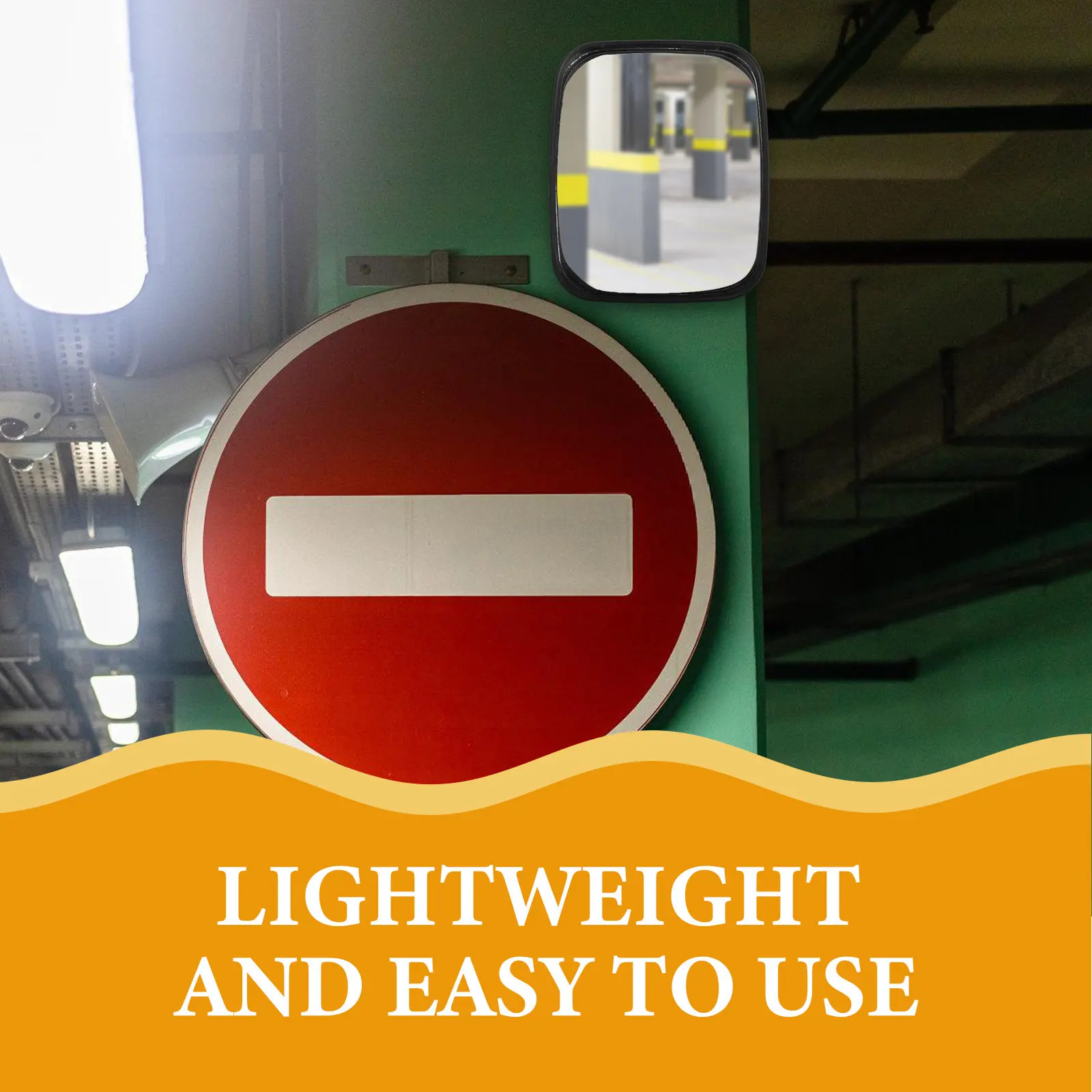 Easy Install Square Convex Mirror High Definition Wide Angle Safety Mirror for Store Warehouse Parking Lot Garage Driveway