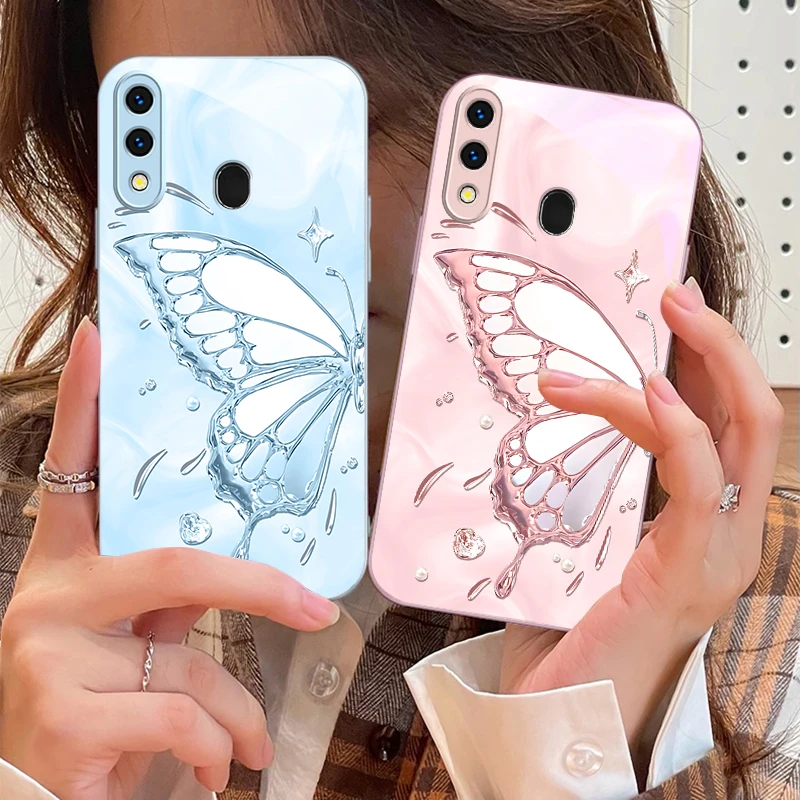 

Butterfly of Ice Crystals For Samsung A73 72 71 A70 56 55 54 A53 52 51 50 42 A35 A34 33 32 31 26 25 24 23 22 30 glass phone case