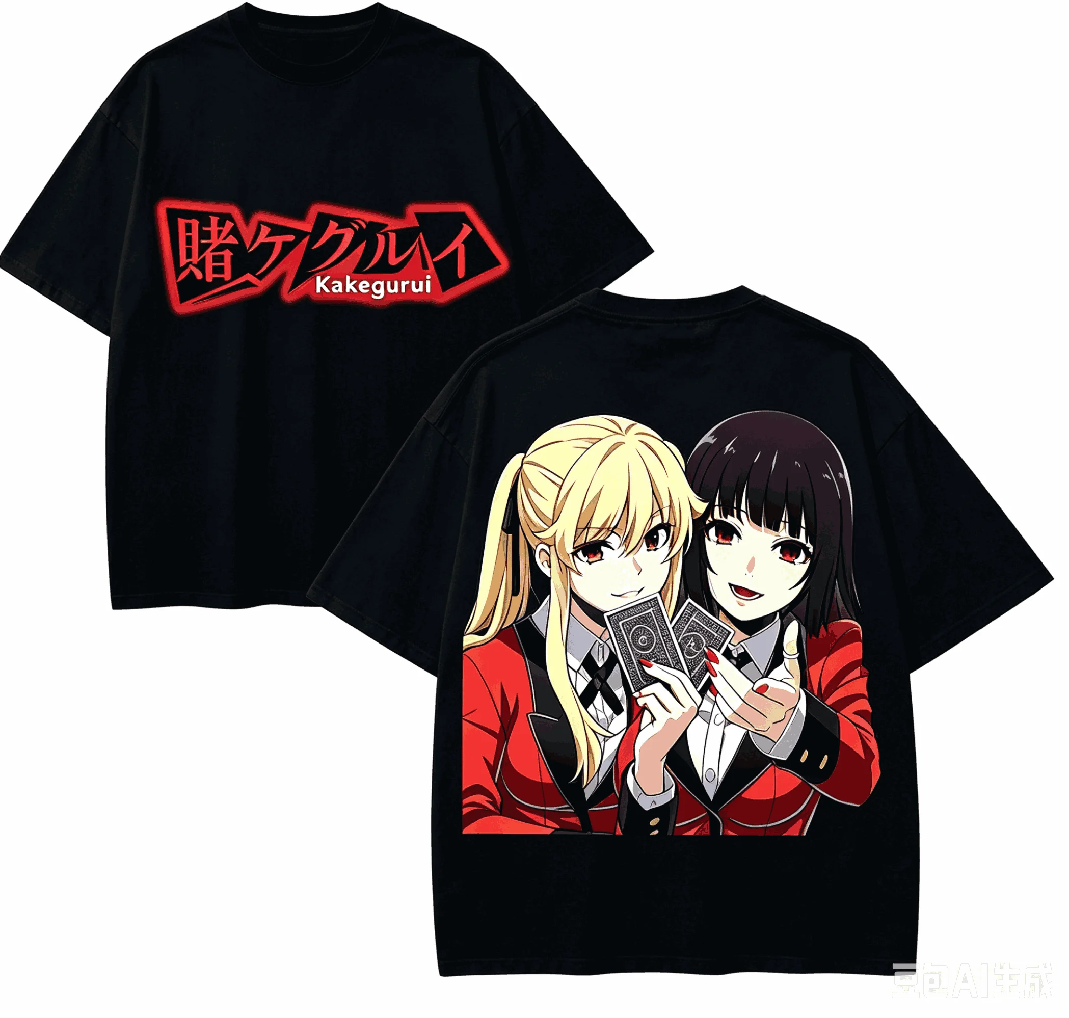 Kakegurui Anime Lover T-shirt Harajuku Cotton New Model High Street Retro Fashion Oversized Unisex hot product Classic soft tee