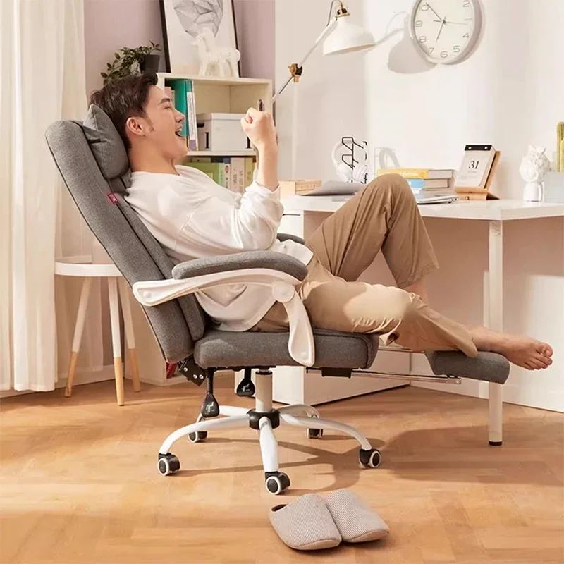 Nordic Recliner Officeเก้าอี้Home Studyคอมพิวเตอร์โซฟาเก้าอี้Boss Ergonomic Comfortบ้านเฟอร์นิเจอร์Sillas De Oficina FYOC