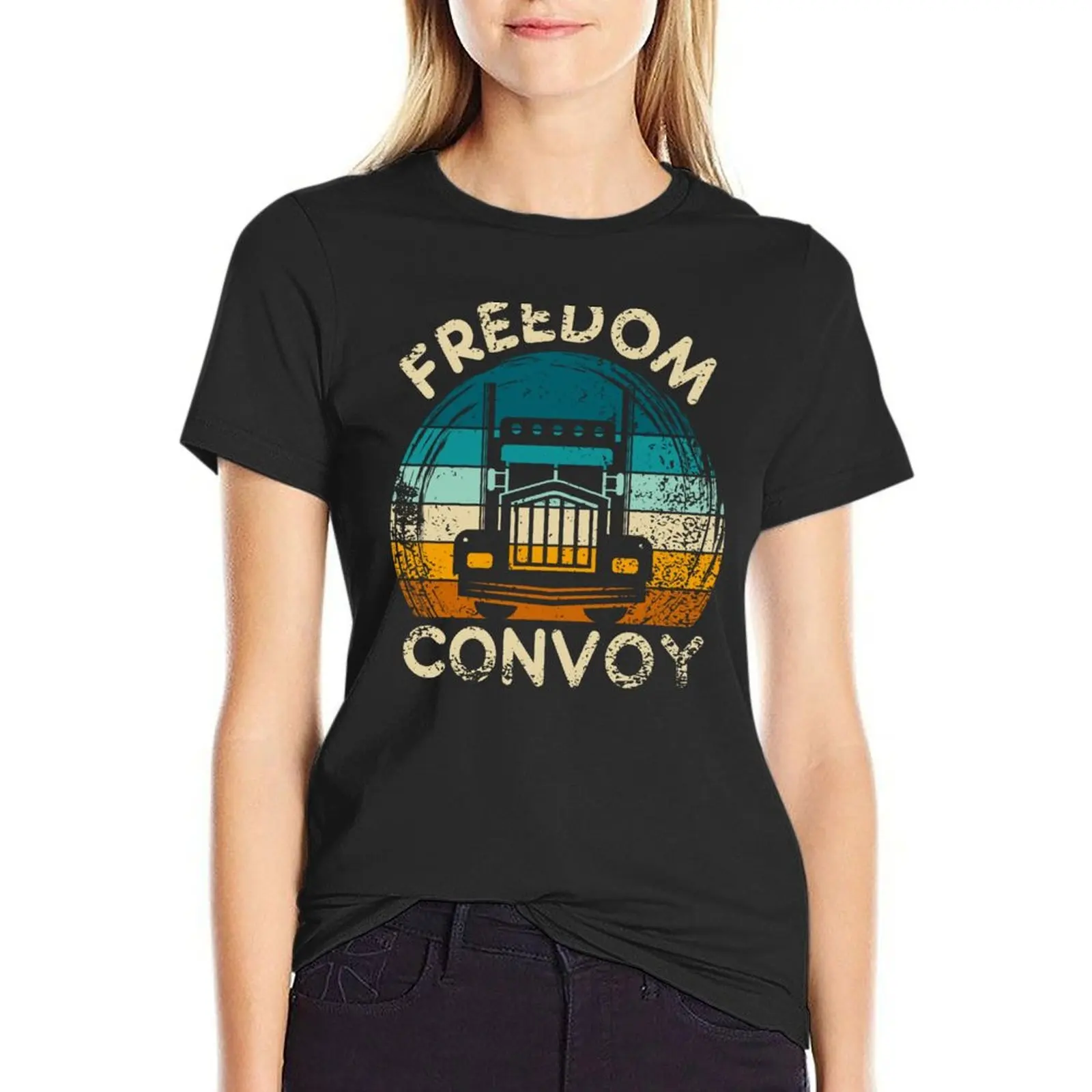 Freedom convoy Canada 2022 T-Shirt Blouse Female clothing aesthetic clothes Aesthetic clothing Woman clothes