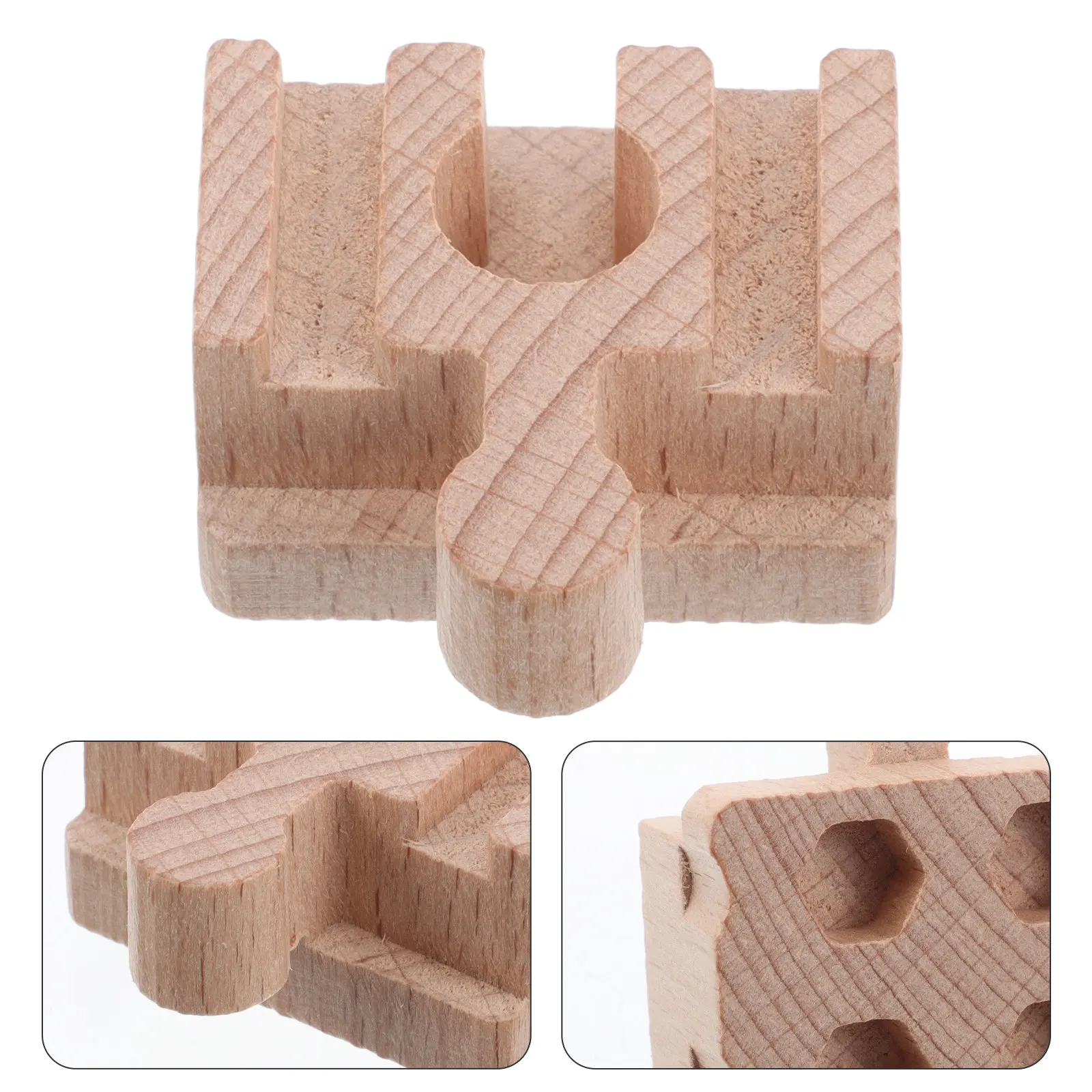 

Wooden Train Track Accessories Short Straight Rail Pieces For Kids Montessori Educational Diy Assembly Spatial Imagination