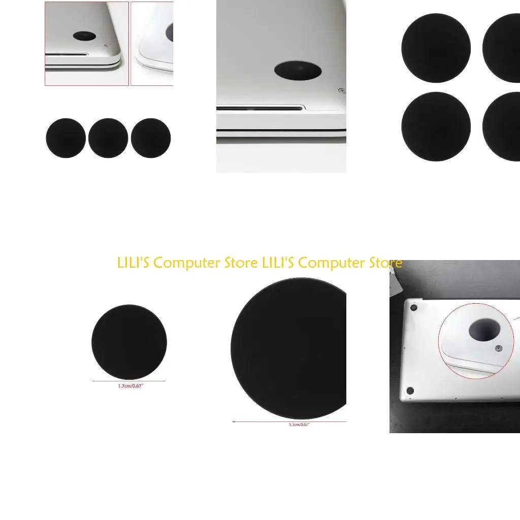 

A52B Bottom Base Rubber Feet, Replacement for (for Macbook A1398 A1425 A1502 for Shell Cover) Non-Slip Bottom for