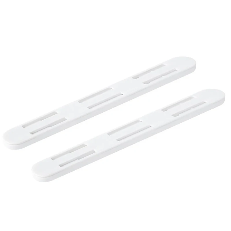2Pcs/Set White Slides Drawer Sliding Rails Bin Tracks For Kitchen Bedroom Closet Slides Pullout Track Drawer Basket Pull Rail image 5