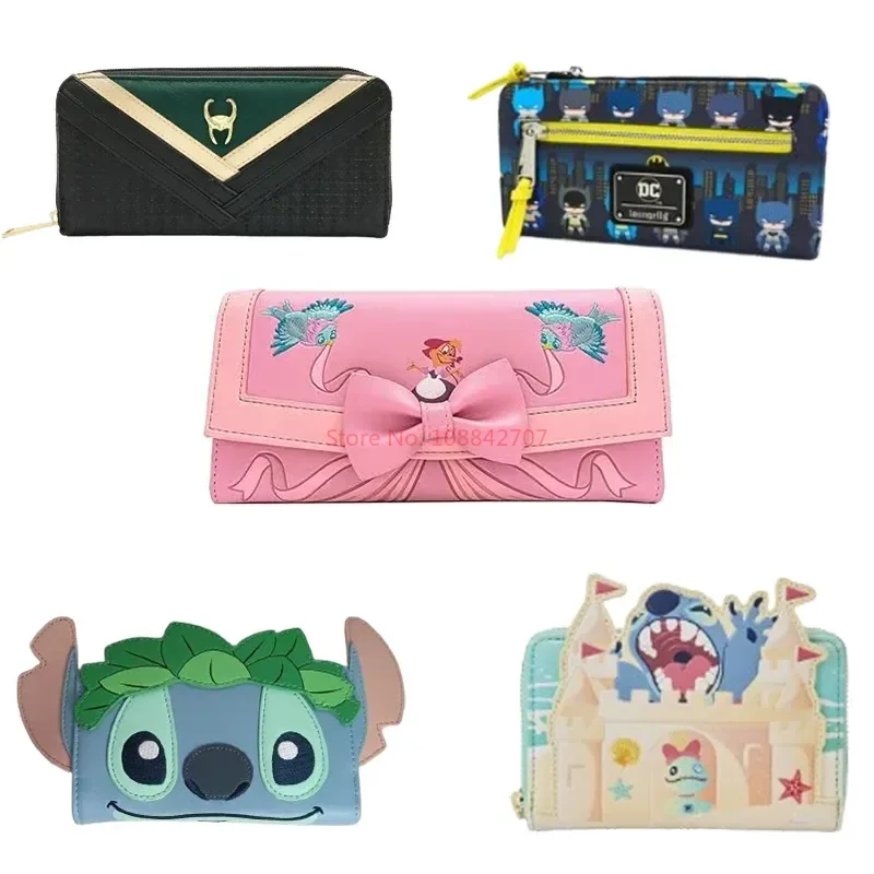 In Stock Loungefly Purse Cute Cartoon Ladies Purse Card Bag Disney Scrooge Cinderella Loki Purse Mini Handy Bag Girl Gift