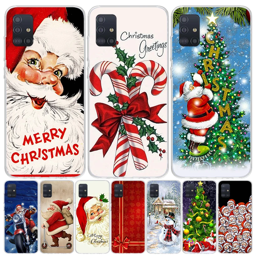 Christmas Santa Claus Present Phone Case For Samsung Galaxy A52 A42 A32 A22 A12 A51 A50S A40 A30S A20E A10S A41 A31 A21S A11 A72