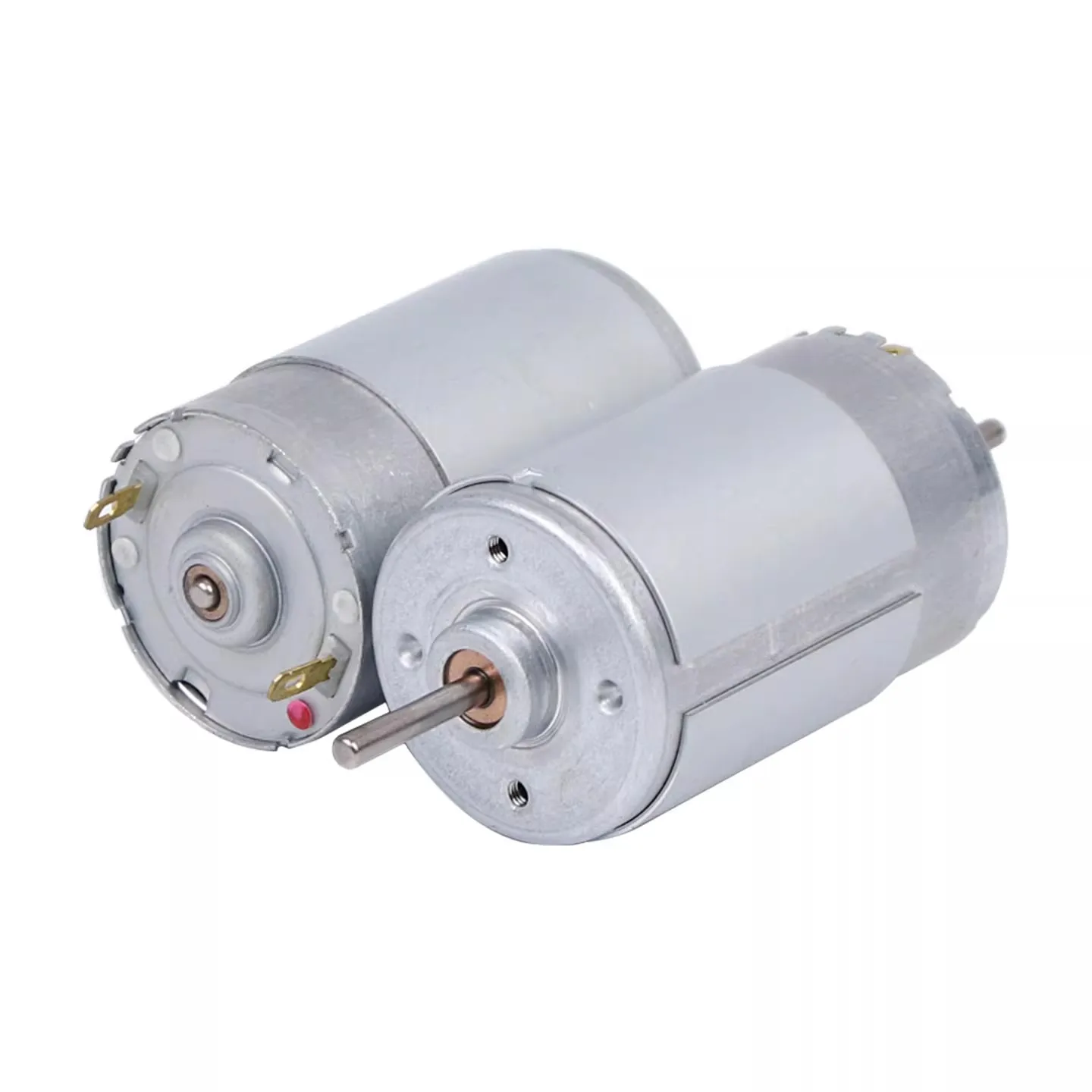Brushed DC high-speed motor dual output shaft 24V 12V miniature high-power 555 adjustable speed forward and reverse small motor