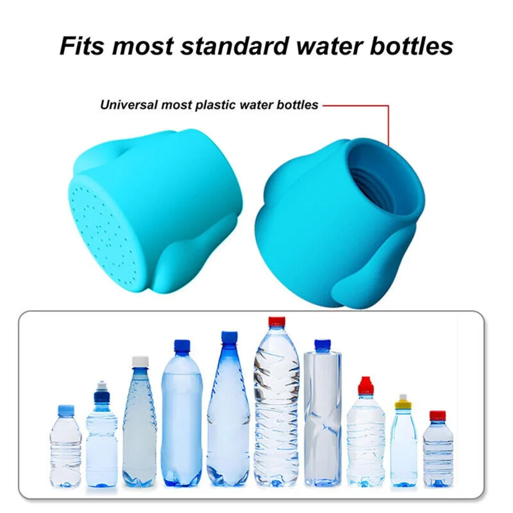 New Universal Water Bottle Shower Cap Silicone Outdoor Pet Shower Head Spray Cleaner Kettle Shower Head