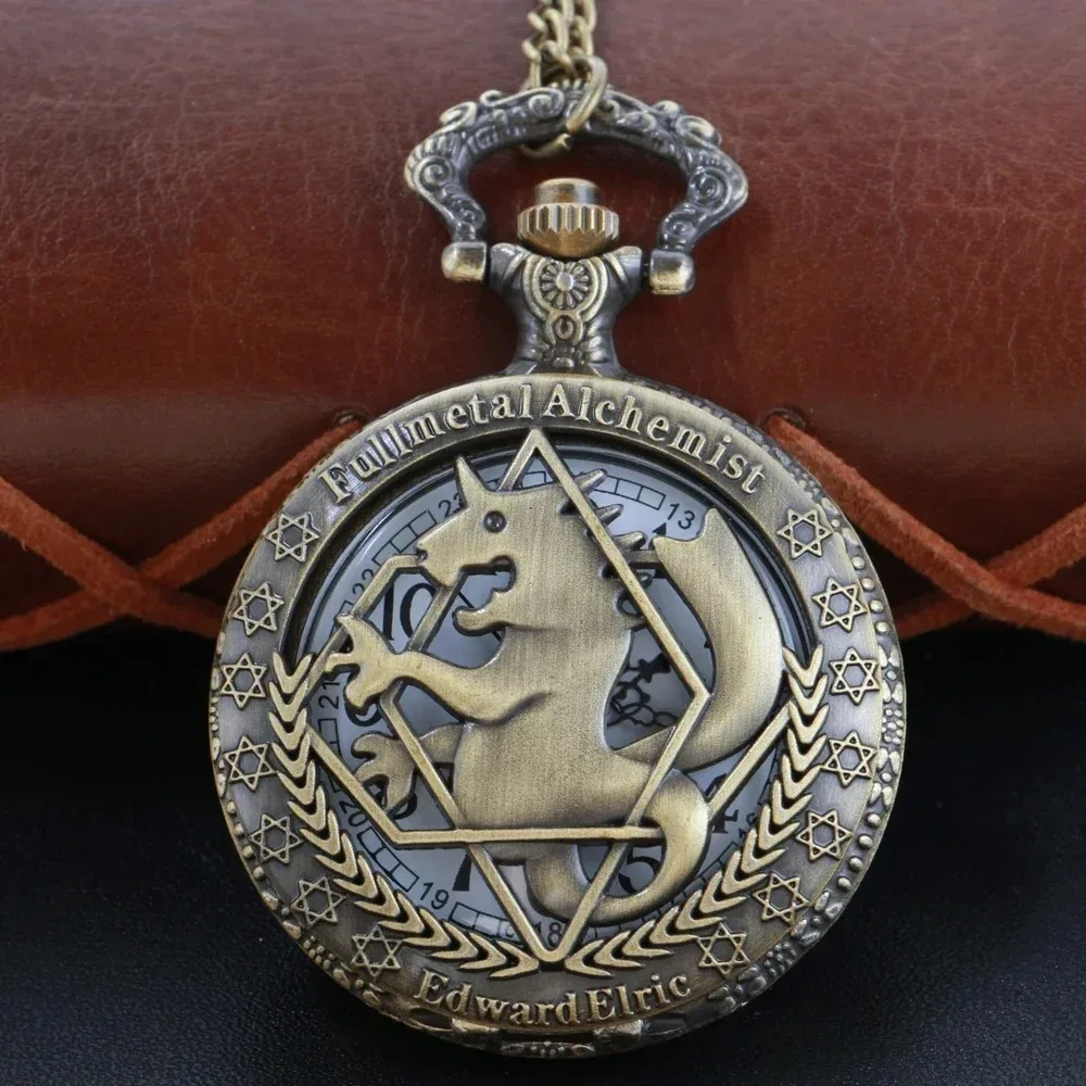 청동 석영 포켓 주머니 시계 해마 중공 릴리프 빈티지 Steampunk 쥬얼리 목걸이 Fob 시계 남성과 여성의 선물