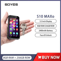 SOYES S10 MAX Upgraded Mini Rugged Smartphone Android 11 8GB+256GB Mini phone 3.5 Inch 2400mAh LED Face ID Unlock PTT S10 MAXo