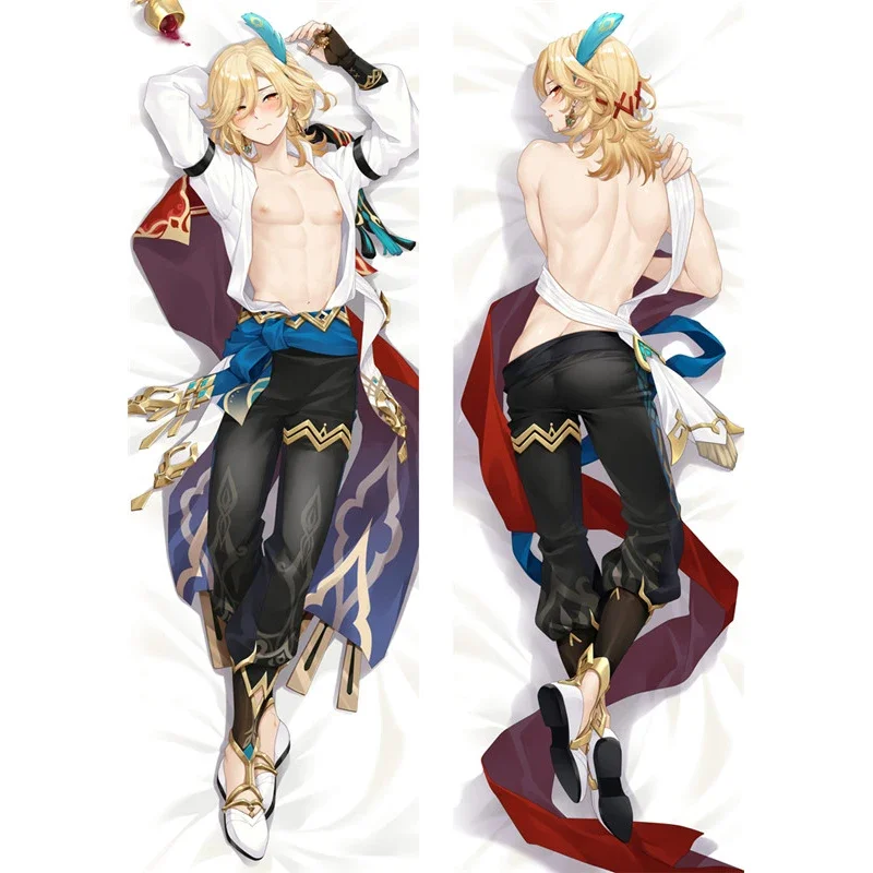 Genshin impact Kaveh cosplay body pillow case dakimakura cover Kaveh hugging body throw cushion pillow cover case