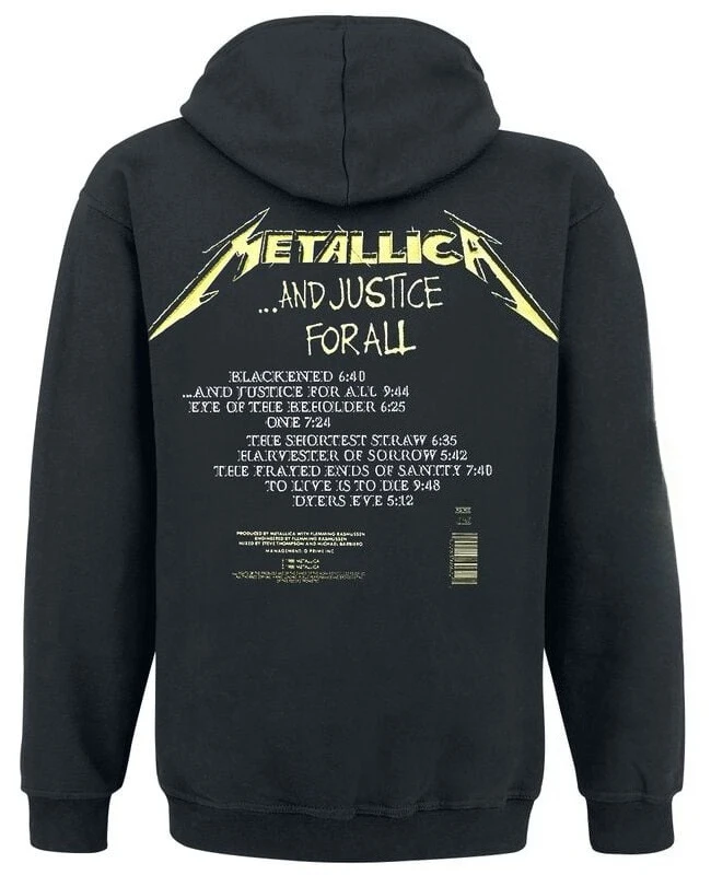 والعدالة للجميع _ ميتاليكا هوديي نمط مطبوعة للرجال والنساء فضفاض دافئ هوديي عادية الخريف/الشتاء موضة فاخرة #2